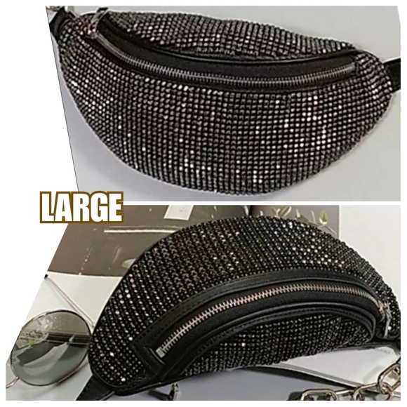 EDGY CHAIN LINK CROSSBODY HANDBAGZ▪︎Slate - Picture 14 of 17